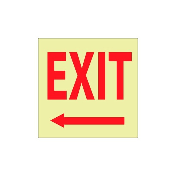 National Marker Co Glow Sign Rigid Plastic - Exit GL16R - main